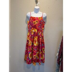 Isaac Mizrahi Target Floral Sundress Sleeveless Casual Summer Dress Size‎ 8
